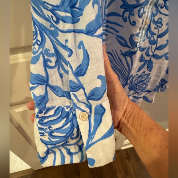 NWT Lilly Pulitzer Linen Top Sz Small - Picture 6 of 15